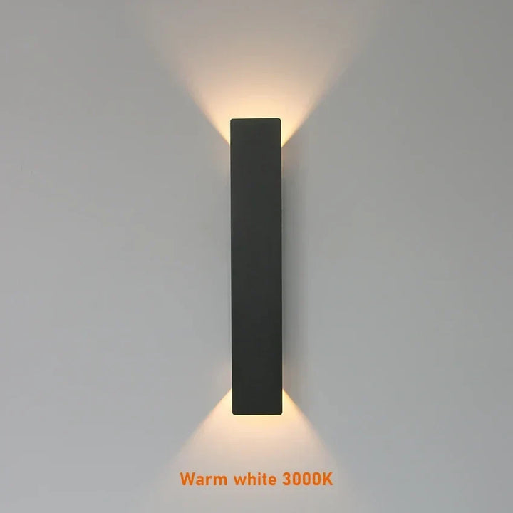 Nowoczesna Lampa Zewnętrzna – Kinkiet LED Góra/Dół, Wodoodporny, Pionowy Design