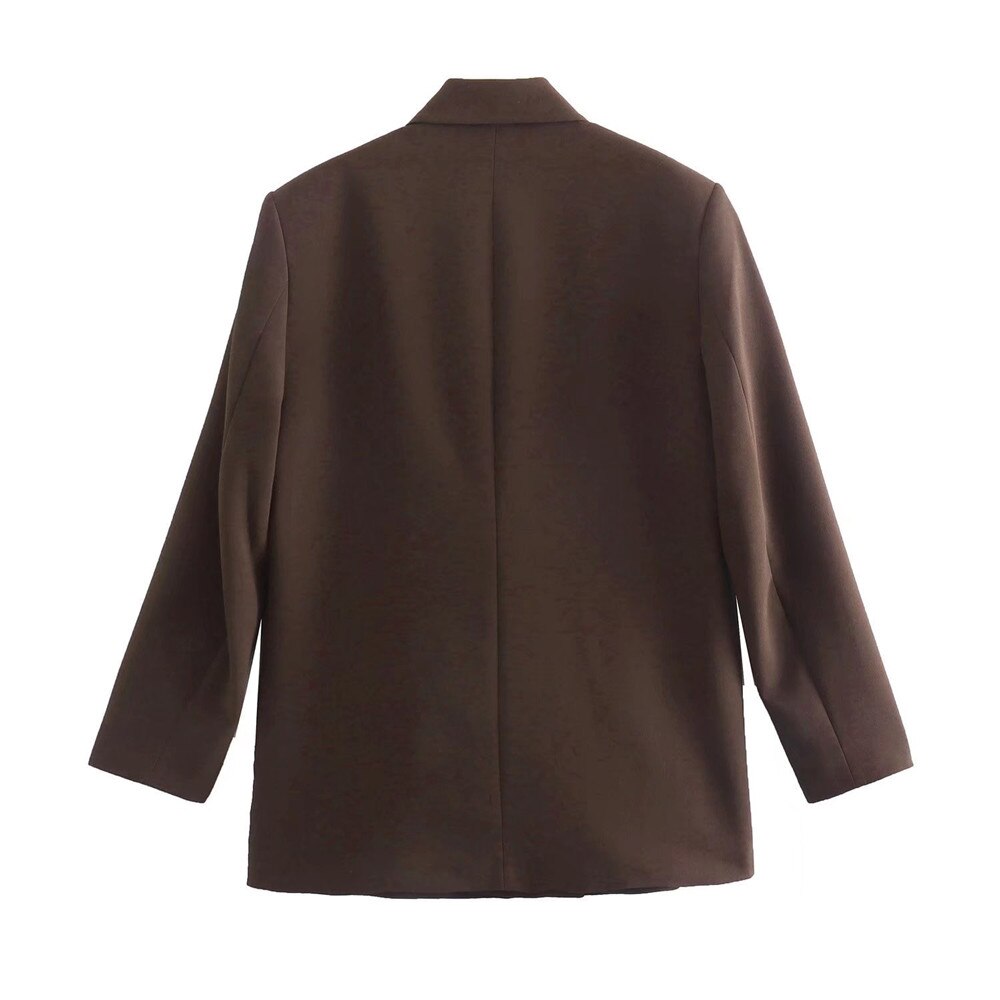 Elegancki Podwójnie Zapięty Blazer Damski