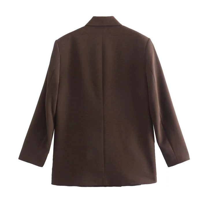Elegancki Podwójnie Zapięty Blazer Damski