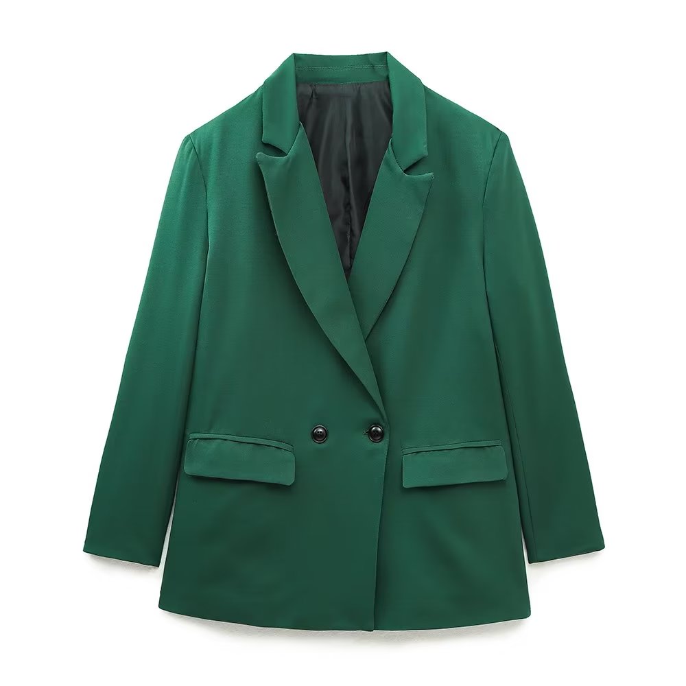 Elegancki Podwójnie Zapięty Blazer Damski
