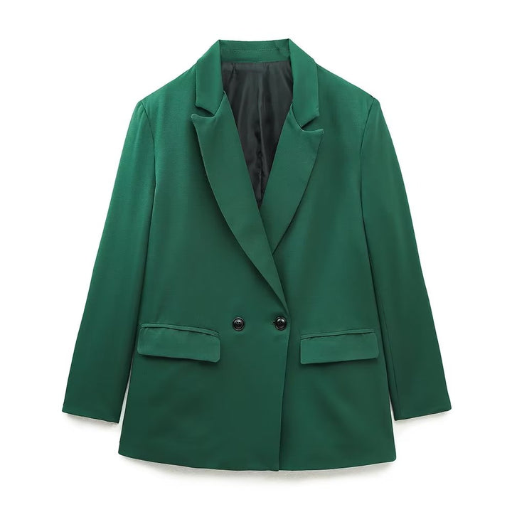 Elegancki Podwójnie Zapięty Blazer Damski