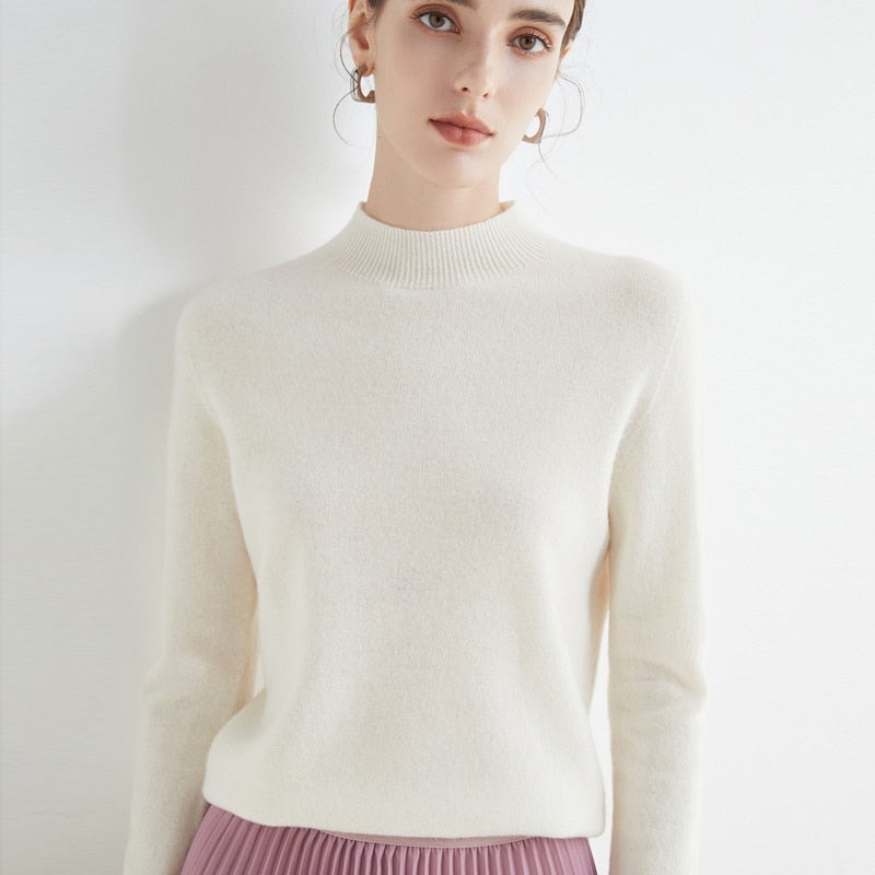 Sweter Kaszmirowy SilkThread | Lekki, premium pulower dla kobiet, na każdą porę roku