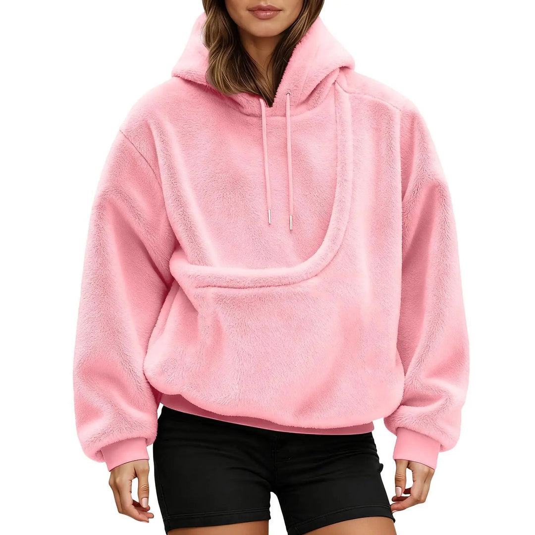 Bluza kangurka z wbudowaną kieszenią na kota lub psa