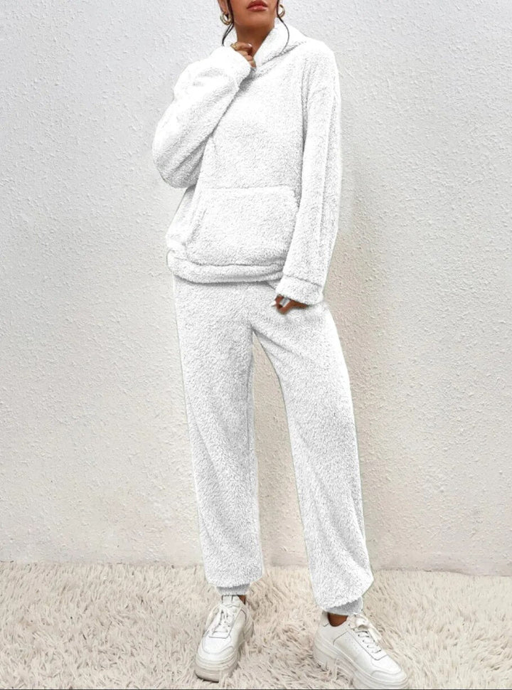 Ultra-Wygodny Kombinezon Hooded Teddy Przytulna Elegancja na Relaksujące Momenty