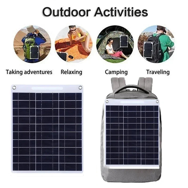 Przenośny Panel Solarny SOLVION Charge 100W | 5V | Podwójne USB | Wodoodporny | Outdoor i Kemping