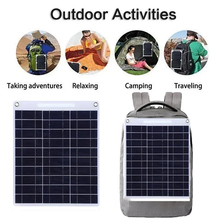 Przenośny Panel Solarny SOLVION Charge 100W | 5V | Podwójne USB | Wodoodporny | Outdoor i Kemping
