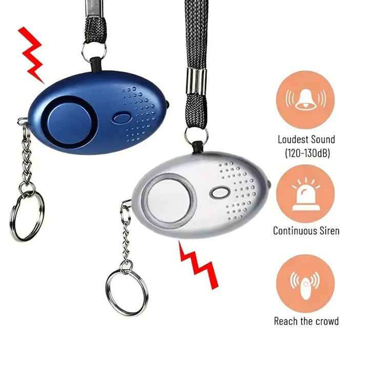 Osobisty alarm bezpieczeństwa z diodą LED (130 dB) – SafeSound