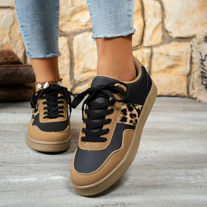 Adrianna - Damskie sneakersy z motywem panterki