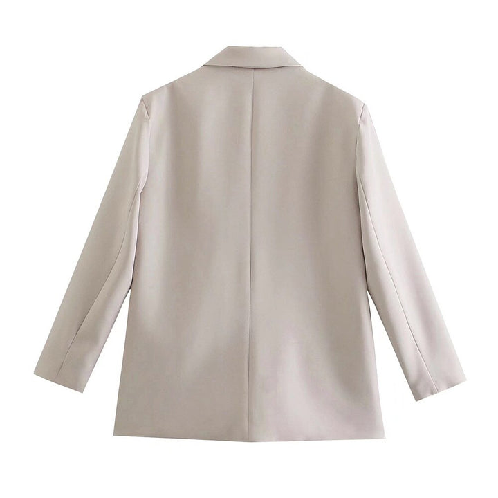 Elegancki Podwójnie Zapięty Blazer Damski
