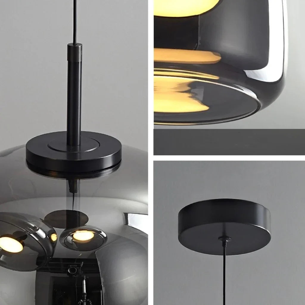 Astrid - nowoczesna nordycka szklana lampa wisząca