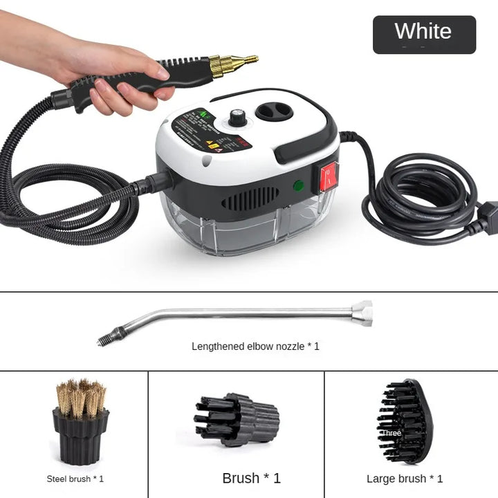 Myjka parowa STEAMVOLT | 2500W Wysokie Ciśnienie | 3 Bary Mocy Pary | Do Kuchni, Łazienki i Domu