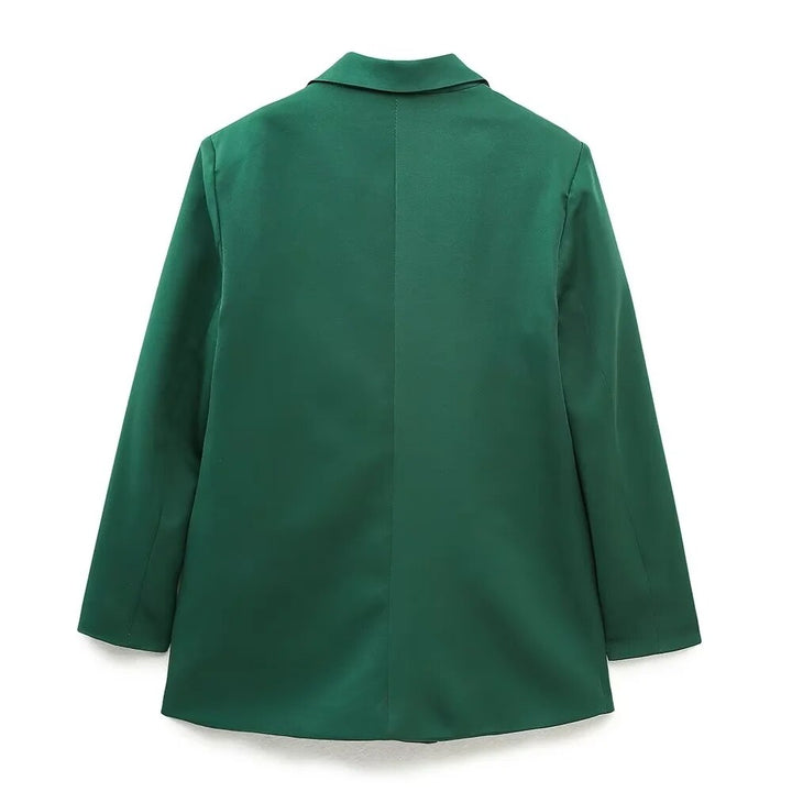 Elegancki Podwójnie Zapięty Blazer Damski