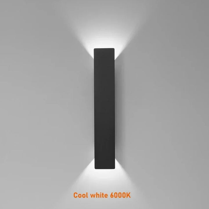 Nowoczesna Lampa Zewnętrzna – Kinkiet LED Góra/Dół, Wodoodporny, Pionowy Design