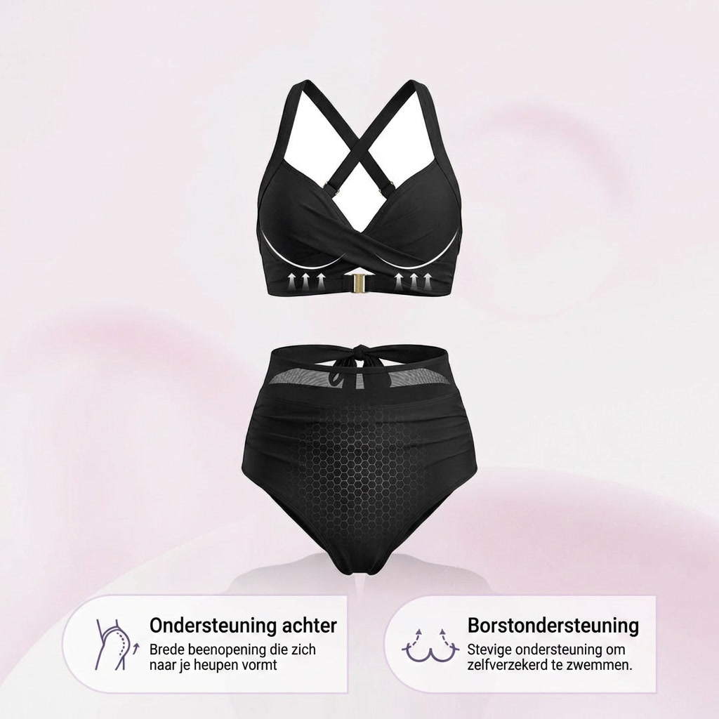 Sabine™ | Bikini 2 w 1 z Wysokim Stanem Modelujące Brzuch