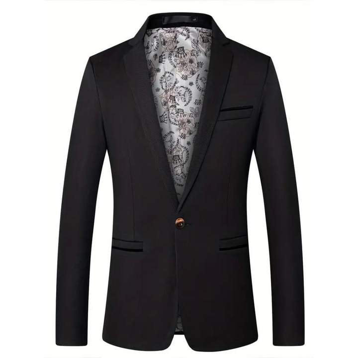 Elegancki Męski Blazer Dopasowane Szycie dla Nowoczesnego Dżentelmena