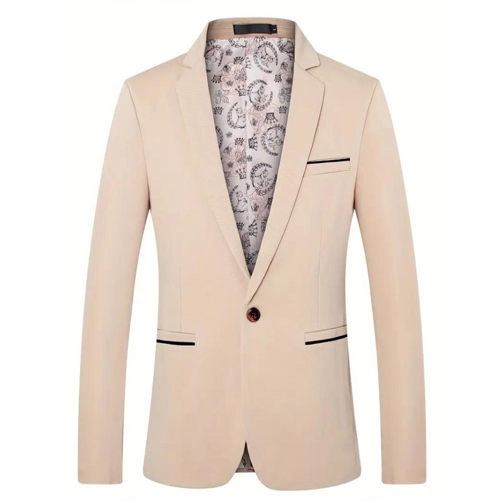 Elegancki Męski Blazer Dopasowane Szycie dla Nowoczesnego Dżentelmena