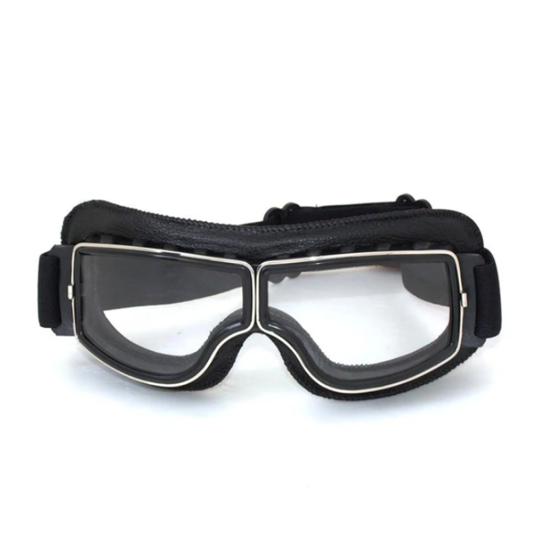 Skórzane okulary motocyklowe w stylu vintage – RiderEdge