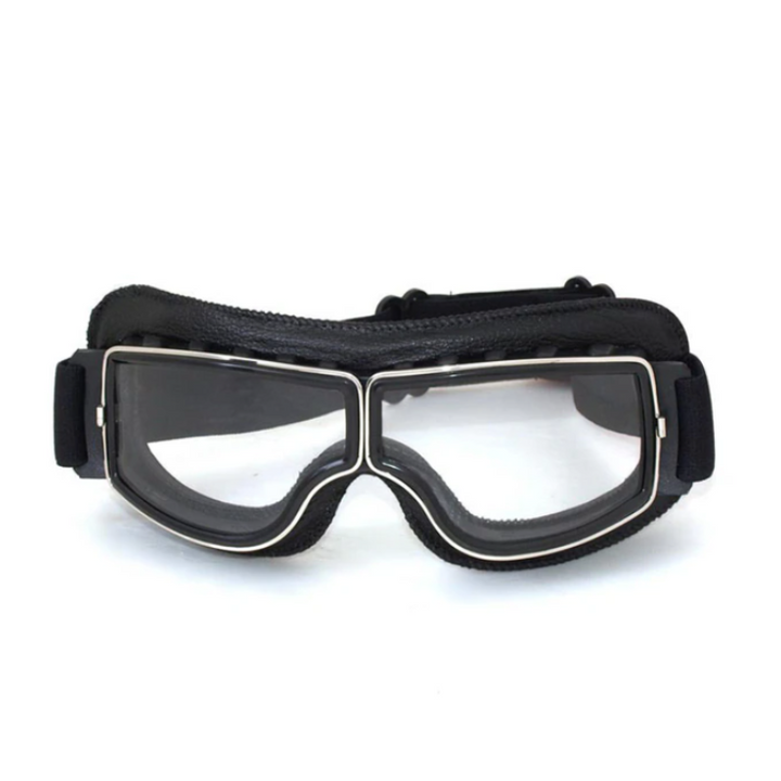Skórzane okulary motocyklowe w stylu vintage – RiderEdge