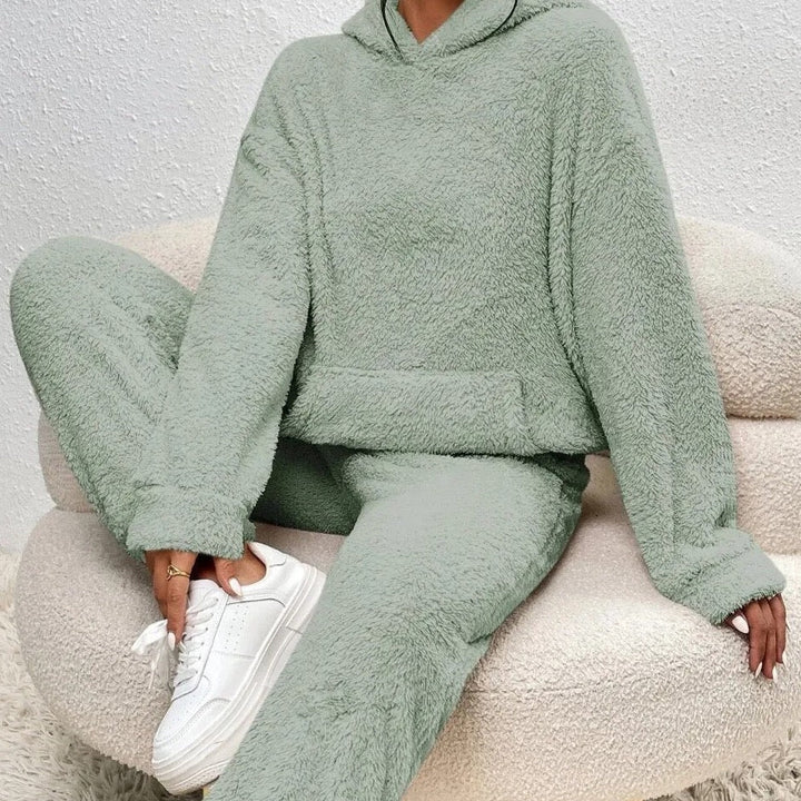 Ultra-Wygodny Kombinezon Hooded Teddy Przytulna Elegancja na Relaksujące Momenty