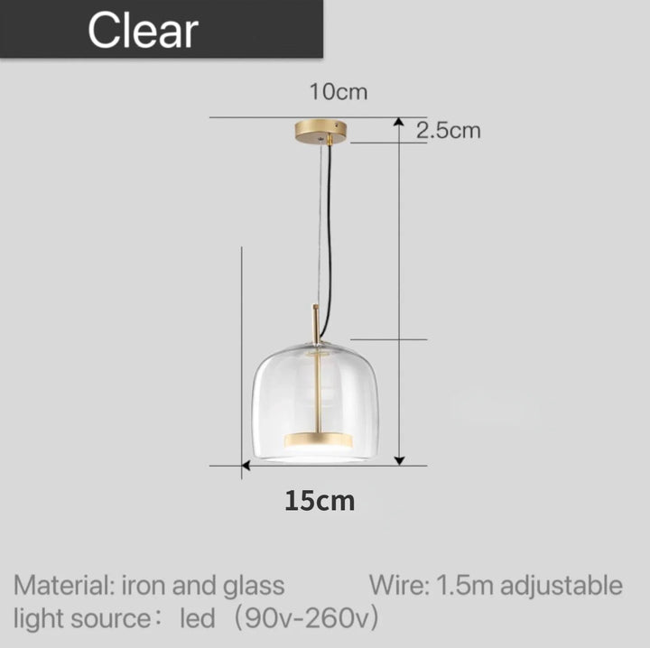Astrid - nowoczesna nordycka szklana lampa wisząca