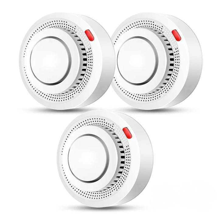 Inteligentny czujnik dymu WiFi z alarmem pożarowym 85 dB – SafeSense