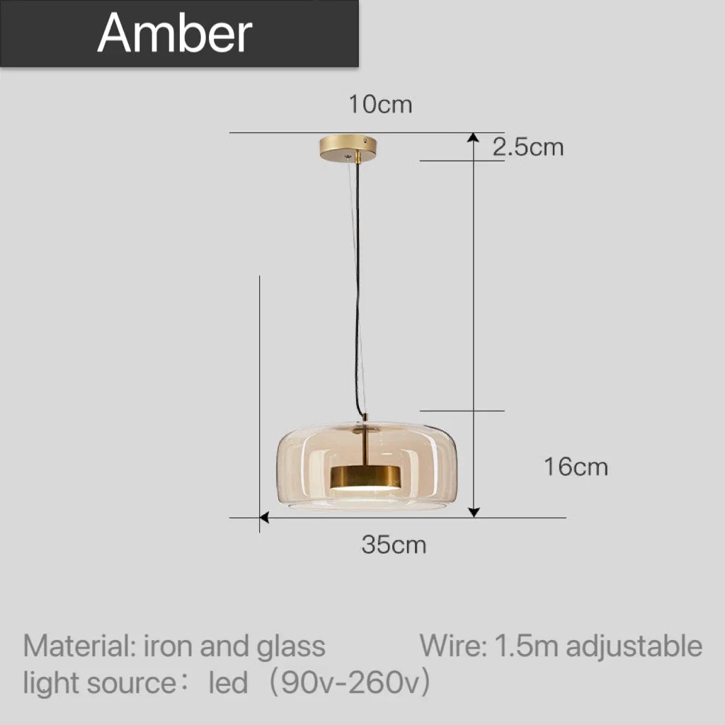 Astrid - nowoczesna nordycka szklana lampa wisząca