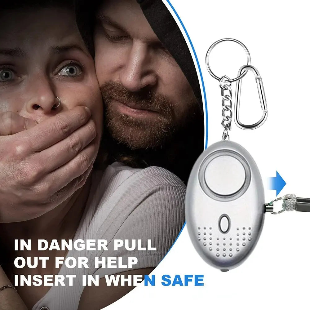 Osobisty alarm bezpieczeństwa z diodą LED (130 dB) – SafeSound
