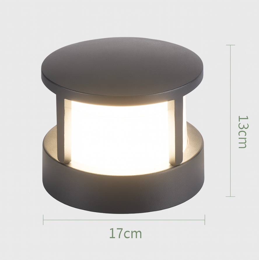 Nowoczesna, kwadratowa, wodoodporna lampa zewnętrzna LED