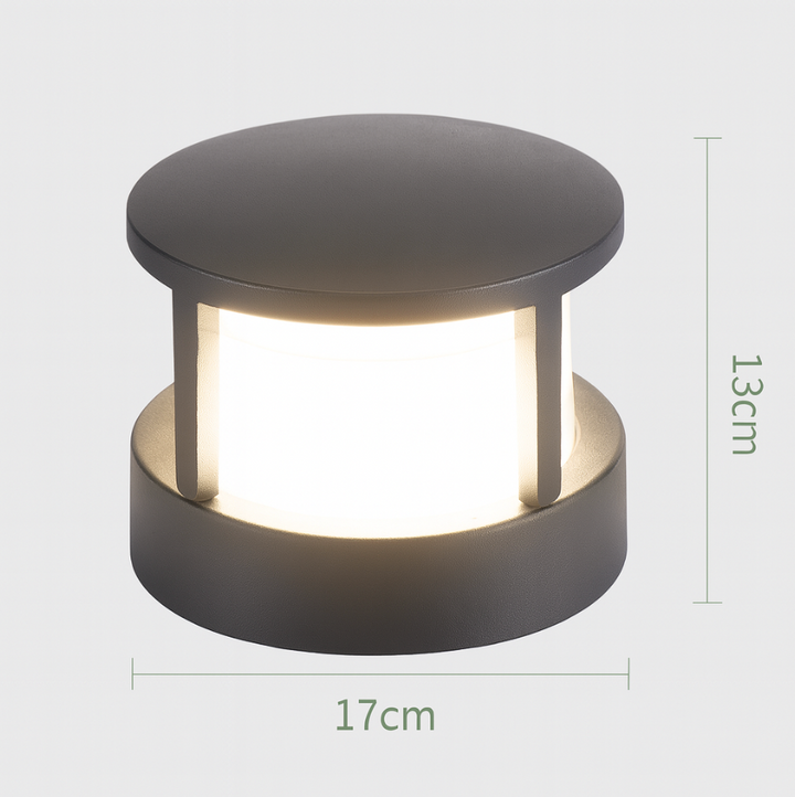 Nowoczesna, kwadratowa, wodoodporna lampa zewnętrzna LED
