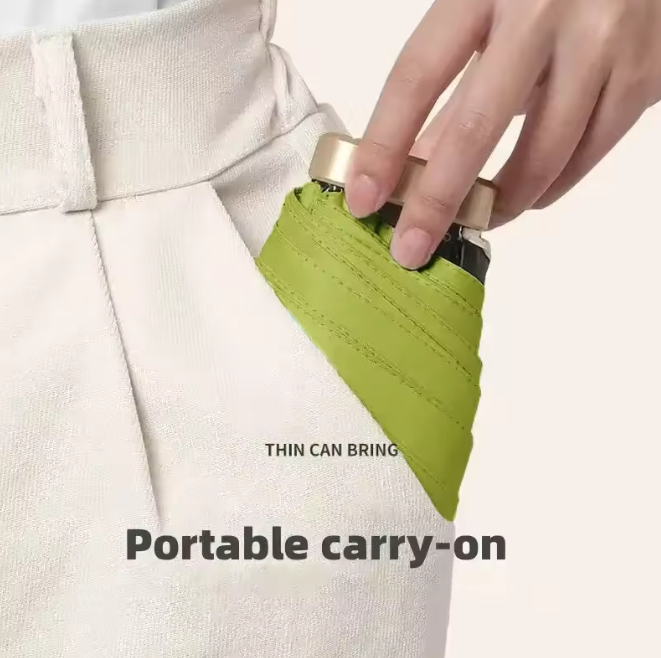 Kompaktowy mini parasol kieszonkowy z ochroną UV