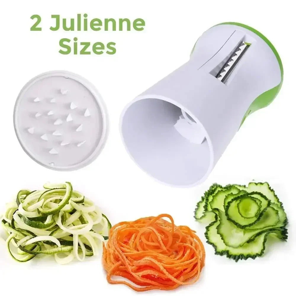 VeggiTwist Spiralizer | Do Warzyw i Serów | Ręczny i Kompaktowy | Stal Nierdzewna i Plastik Bez BPA