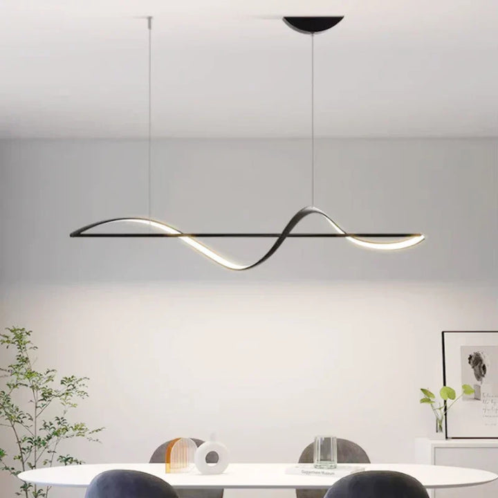 Lampa wisząca „Fala” – nowoczesna lampa LED na stół lub wyspę kuchenną