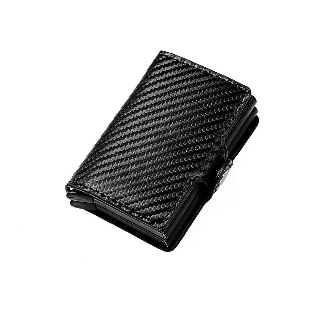 Portfel RFID z podwójnymi wysuwanymi kieszeniami z aluminium