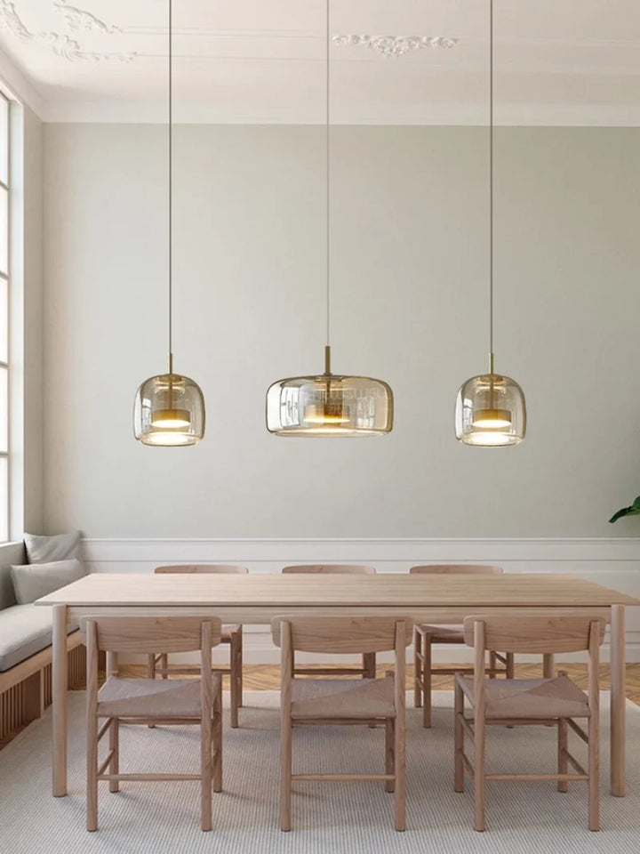 Astrid - nowoczesna nordycka szklana lampa wisząca