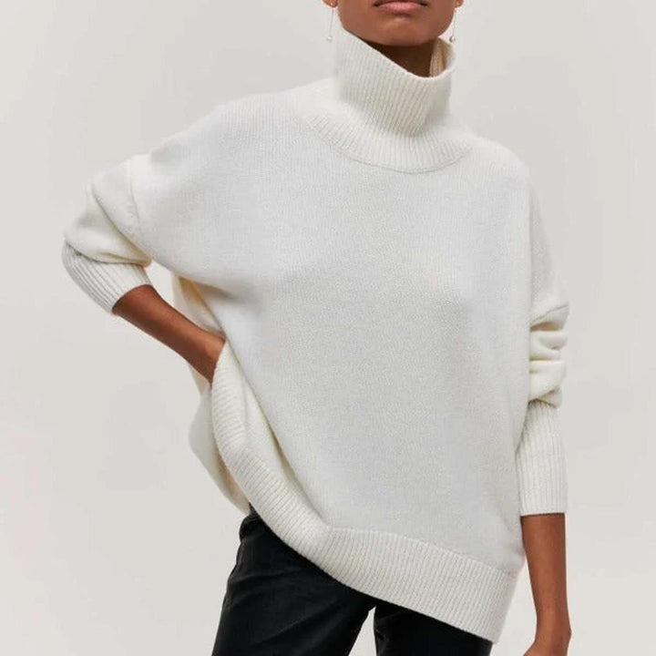 Sweter z wysokim kołnierzem dla kobiet – Zimowy Staple
