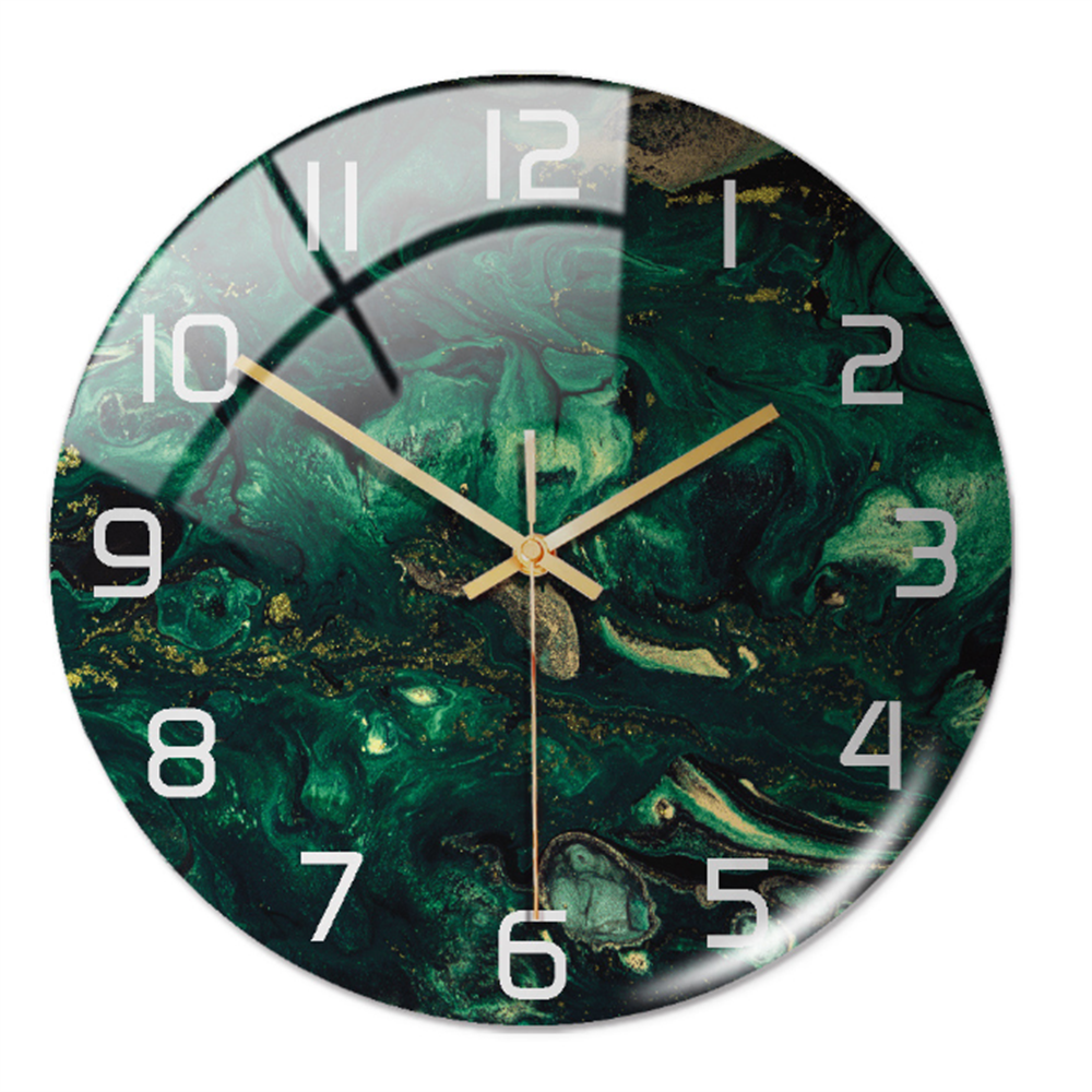 Elegancki zegar ścienny z efektem marmuru – MarbleTime