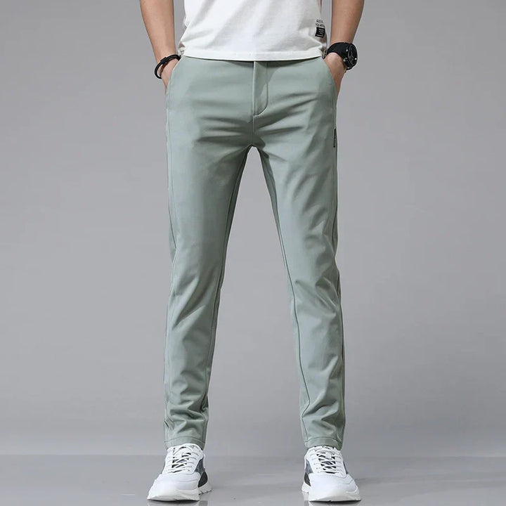 Męskie Spodnie Stretch Slim Fit Oddychające Miękkie Wykończenie