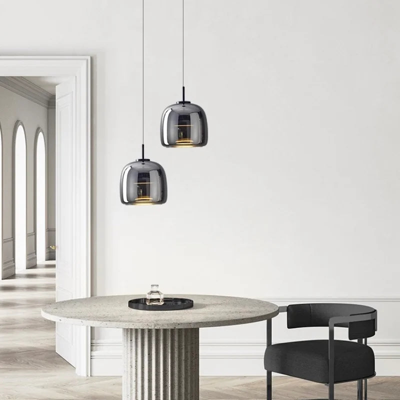 Astrid - nowoczesna nordycka szklana lampa wisząca