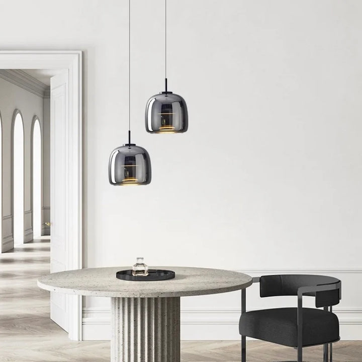 Astrid - nowoczesna nordycka szklana lampa wisząca