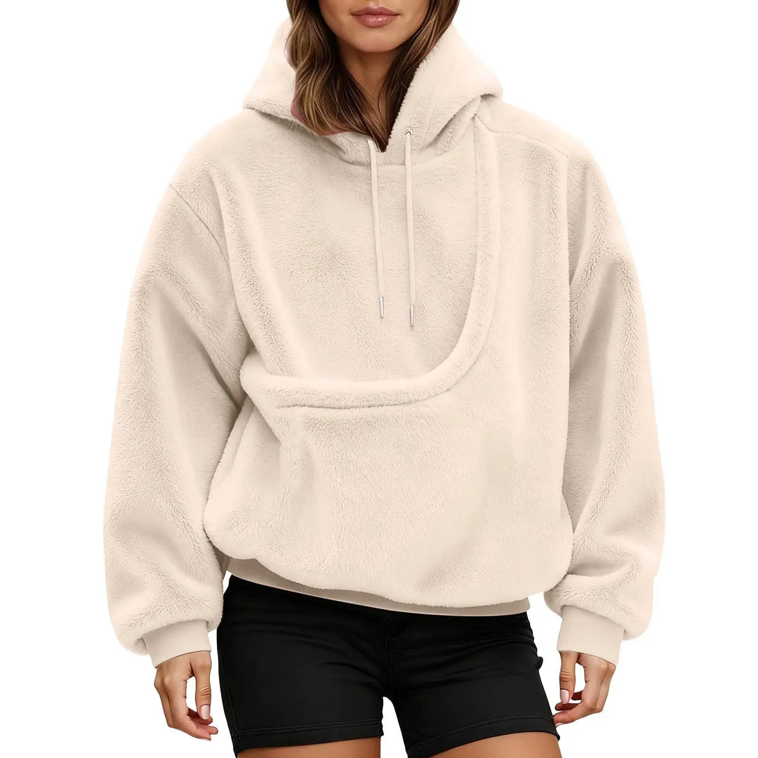 Bluza kangurka z wbudowaną kieszenią na kota lub psa