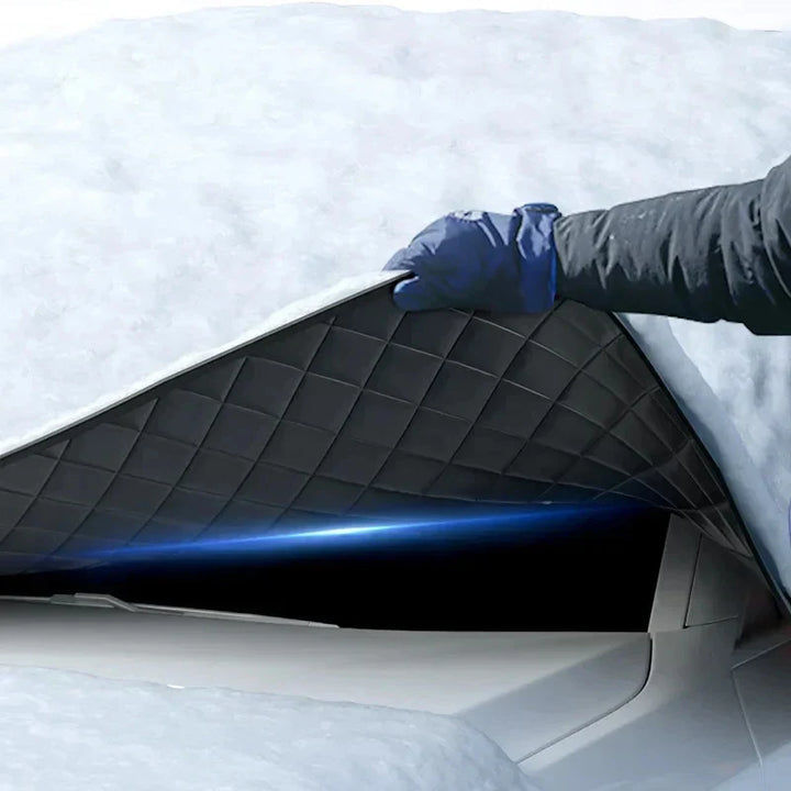 Magnetyczna osłona na przednią szybę FrostGuard Max | Zimowa ochrona przed lodem i letnia ochrona UV | Wodoodporna i łatwa w montażu
