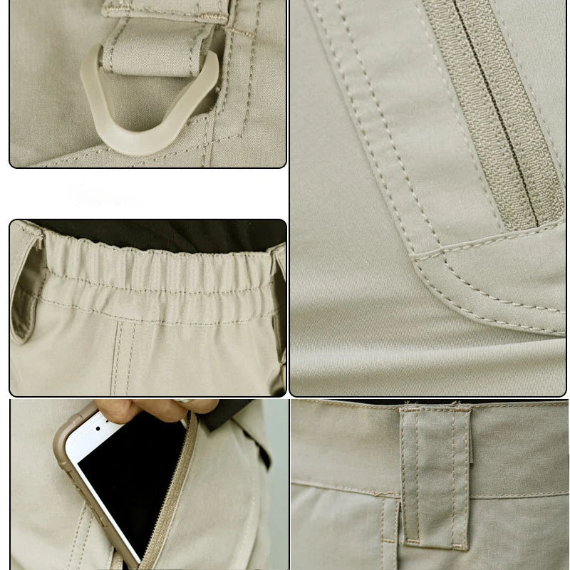 Taktyczne szorty cargo męskie | Funkcjonalny design outdoorowy