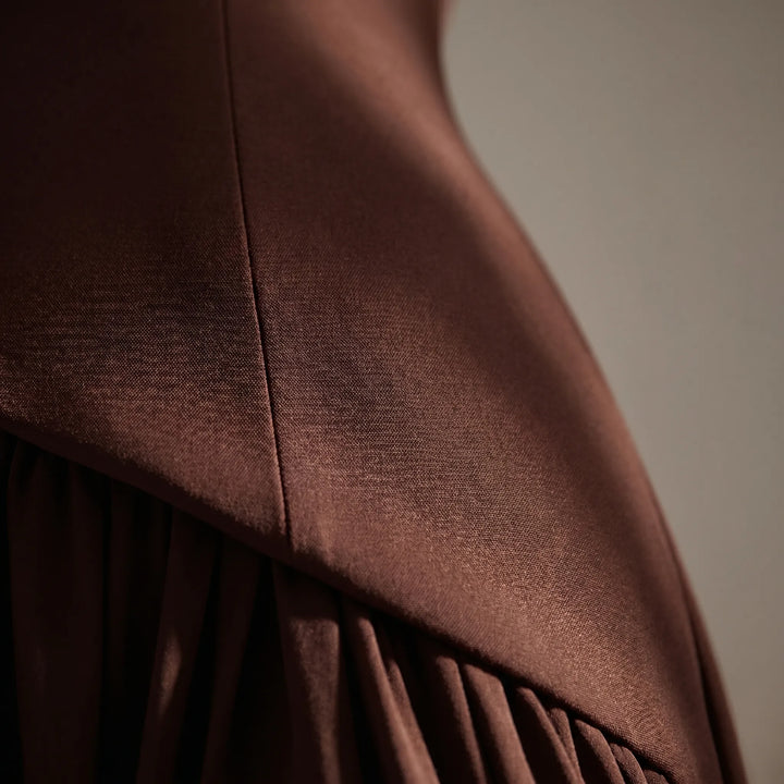 SilhouesqueStructured Corset-Bodice Maxi Dress