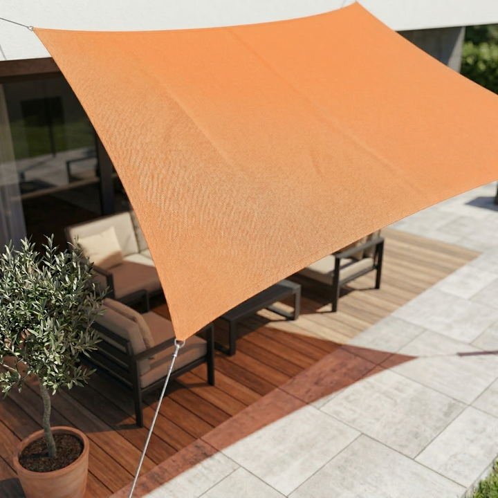 Prostokątny wodoodporny żagiel przeciwsłoneczny | Wodoodporna tkanina outdoorowa | Ochrona UV | SkyCover