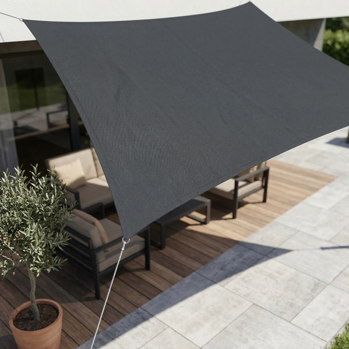 Prostokątny wodoodporny żagiel przeciwsłoneczny | Wodoodporna tkanina outdoorowa | Ochrona UV | SkyCover