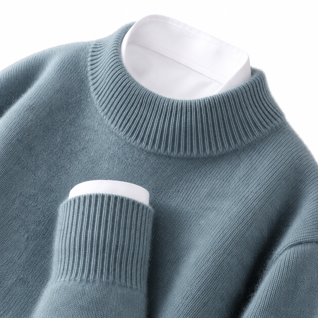 Damski sweter z kaszmiru ze stójką