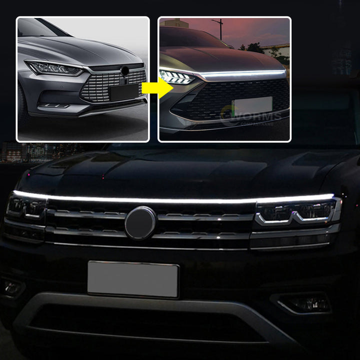 Taśma świetlna | Oświetlenie na maskę samochodu | Elastyczna i wodoodporna | GlowHood