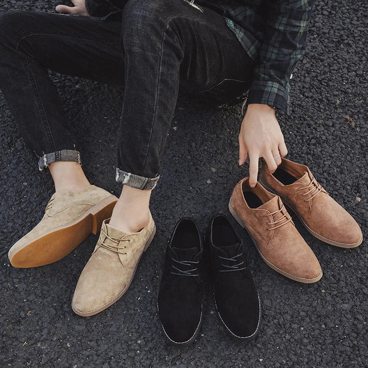 Zamszowe buty Oxford dla mężczyzn