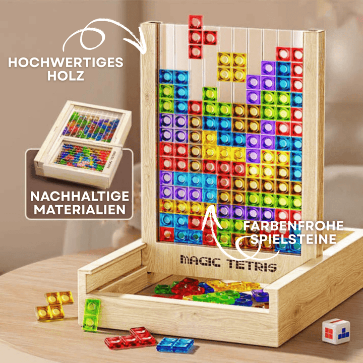 EcoBlock Tetris Board – Ekologiczna gra puzzle Tetris dla całej rodziny