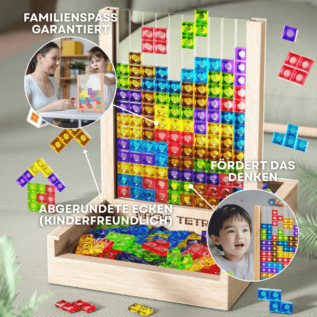 EcoBlock Tetris Board – Ekologiczna gra puzzle Tetris dla całej rodziny